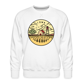 Premium Iowa Sweatshirt - Men's Sweatshirt - white