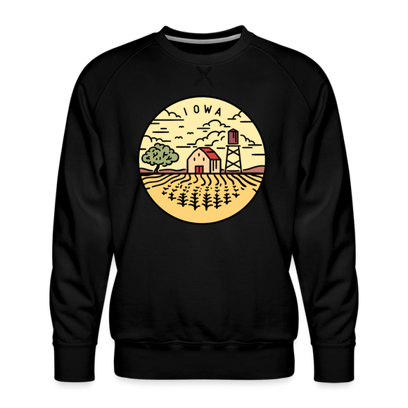 Premium Iowa Sweatshirt - Men's Sweatshirt - black