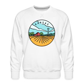 Premium Kansas Sweatshirt - Men's Sweatshirt - white