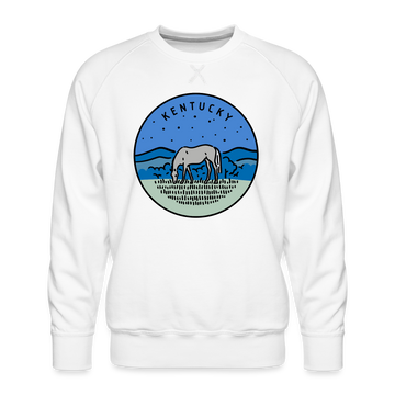 Premium Kentucky Sweatshirt - Men's Sweatshirt - white