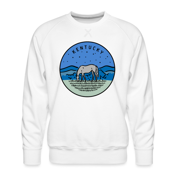 Premium Kentucky Sweatshirt - Men's Sweatshirt - white