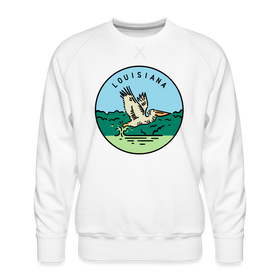 Premium Louisiana Sweatshirt - Men's Sweatshirt - white