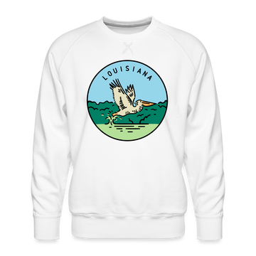 Premium Louisiana Sweatshirt - Men's Sweatshirt - white