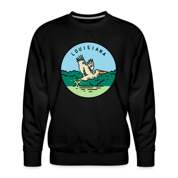Premium Louisiana Sweatshirt - Men's Sweatshirt - black