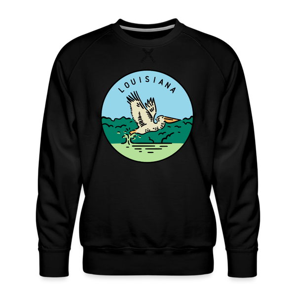 Premium Louisiana Sweatshirt - Men's Sweatshirt - black