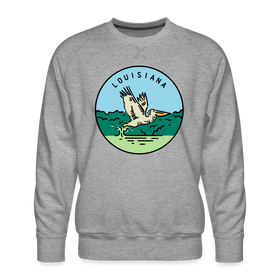 Premium Louisiana Sweatshirt - Men's Sweatshirt - heather grey