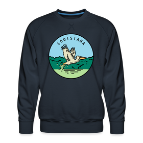 Premium Louisiana Sweatshirt - Men's Sweatshirt - navy