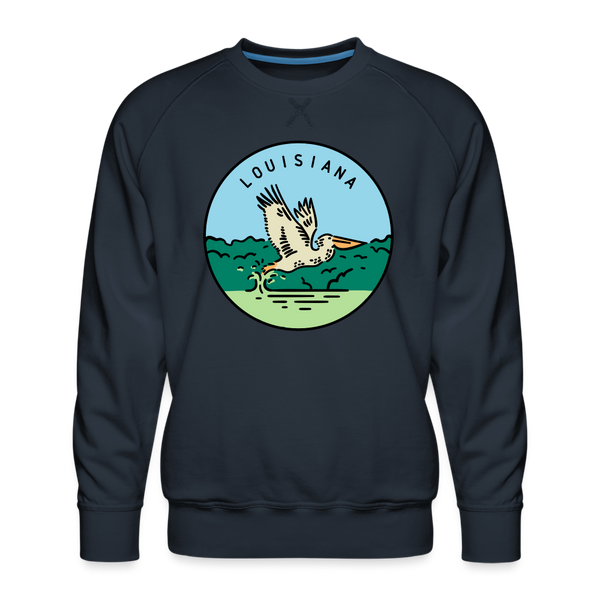 Premium Louisiana Sweatshirt - Men's Sweatshirt - navy