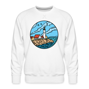 Premium Maine Sweatshirt - Men's Sweatshirt - white