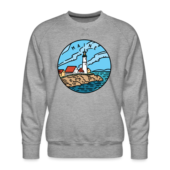 Premium Maine Sweatshirt - Men's Sweatshirt - heather grey