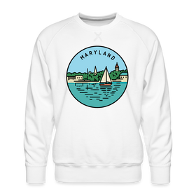 Premium Maryland Sweatshirt - Men's Sweatshirt - white
