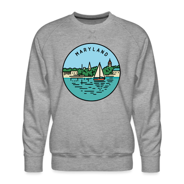 Premium Maryland Sweatshirt - Men's Sweatshirt - heather grey
