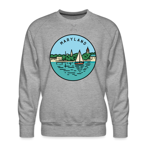 Premium Maryland Sweatshirt - Men's Sweatshirt - heather grey