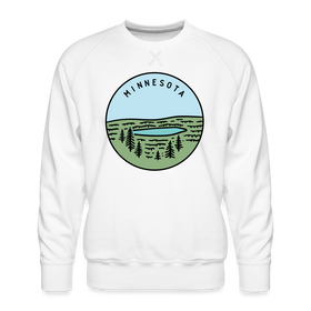 Premium Minnesota Sweatshirt - Men's Sweatshirt - white