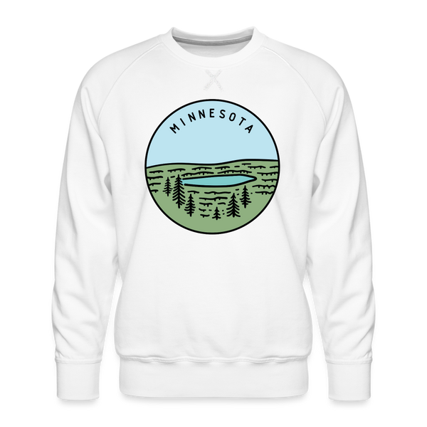 Premium Minnesota Sweatshirt - Men's Sweatshirt - white