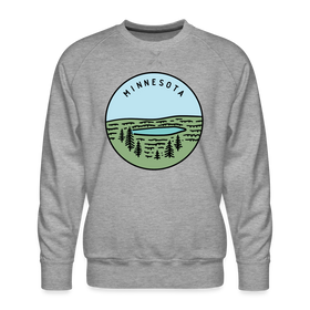 Premium Minnesota Sweatshirt - Men's Sweatshirt - heather grey