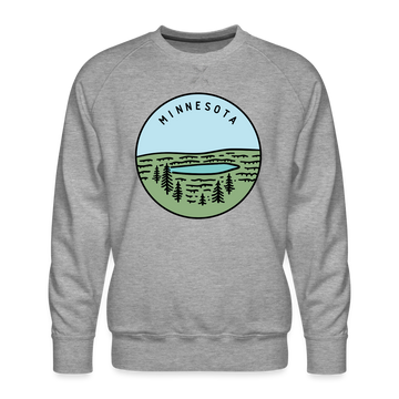 Premium Minnesota Sweatshirt - Men's Sweatshirt - heather grey