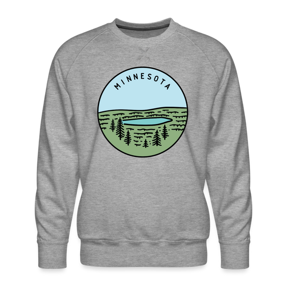 Premium Minnesota Sweatshirt - Men's Sweatshirt - heather grey