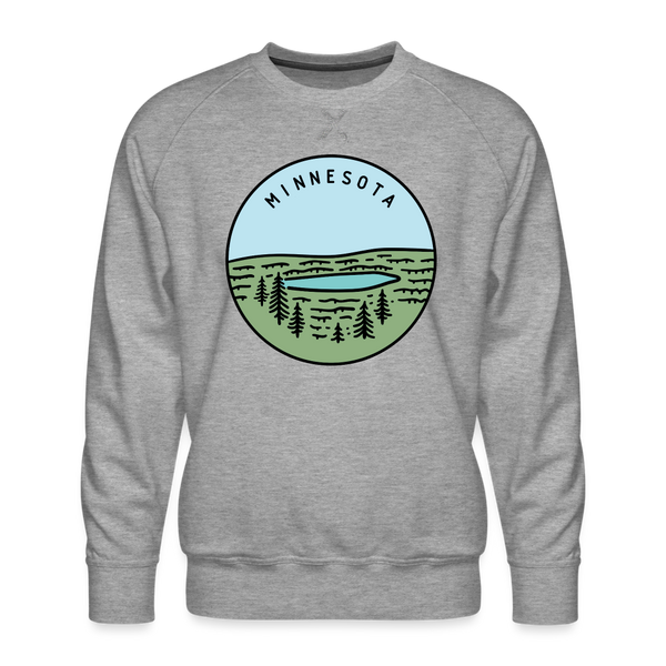 Premium Minnesota Sweatshirt - Men's Sweatshirt - heather grey