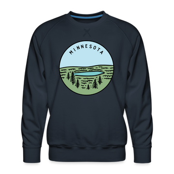 Premium Minnesota Sweatshirt - Men's Sweatshirt - navy