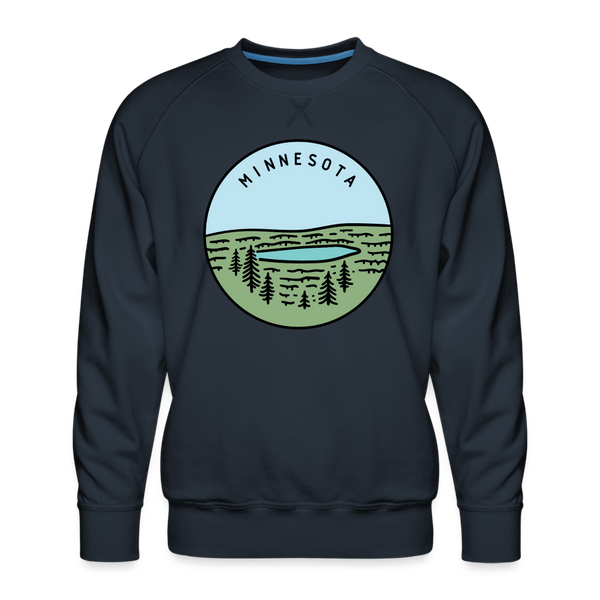 Premium Minnesota Sweatshirt - Men's Sweatshirt - navy