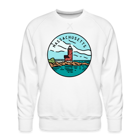 Premium Massachusetts Sweatshirt - Men's Sweatshirt - white