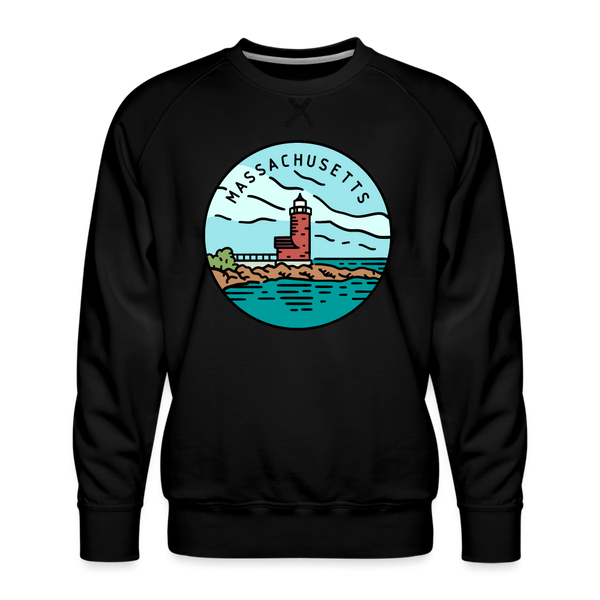 Premium Massachusetts Sweatshirt - Men's Sweatshirt - black