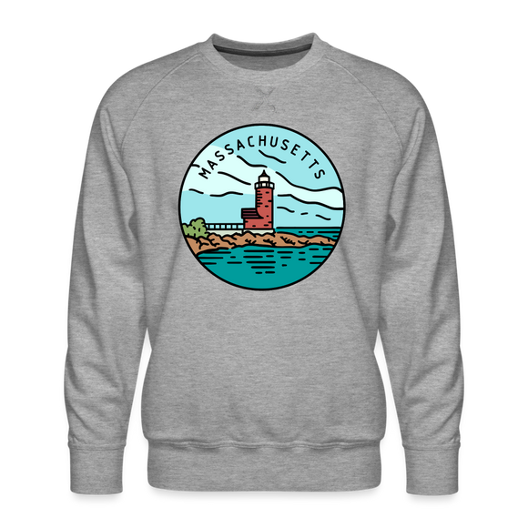 Premium Massachusetts Sweatshirt - Men's Sweatshirt - heather grey