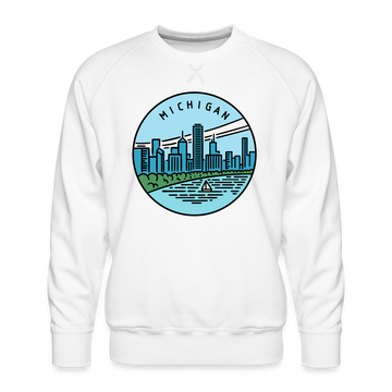Premium Michigan Sweatshirt - Men's Sweatshirt - white