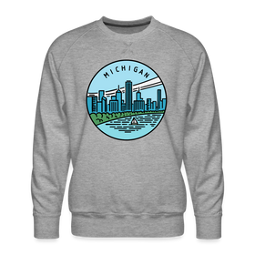 Premium Michigan Sweatshirt - Men's Sweatshirt - heather grey