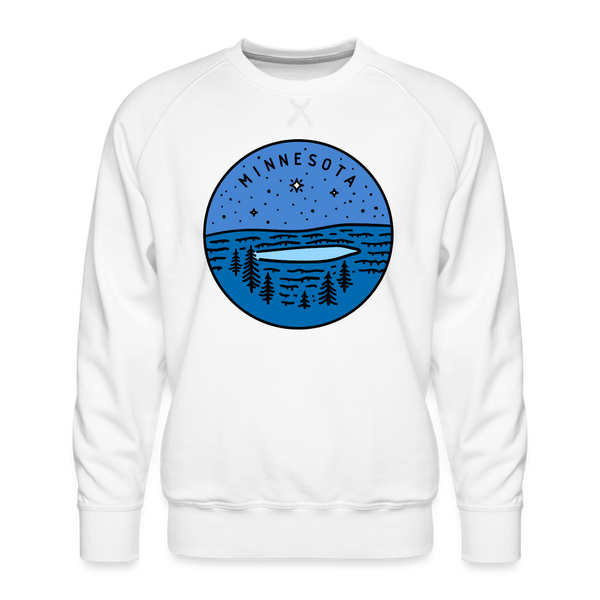 Premium Minnesota Sweatshirt - Men's Sweatshirt - white