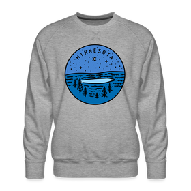 Premium Minnesota Sweatshirt - Men's Sweatshirt - heather grey