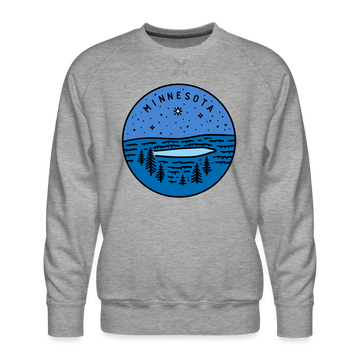 Premium Minnesota Sweatshirt - Men's Sweatshirt - heather grey
