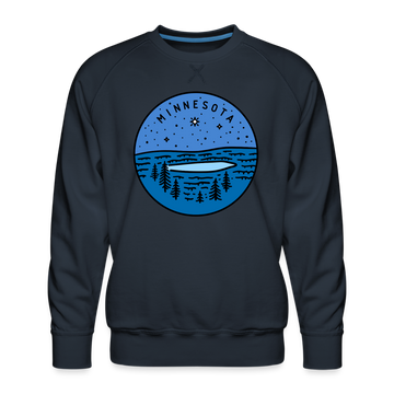 Premium Minnesota Sweatshirt - Men's Sweatshirt - navy