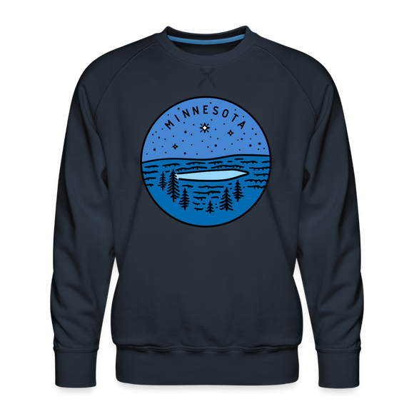 Premium Minnesota Sweatshirt - Men's Sweatshirt - navy