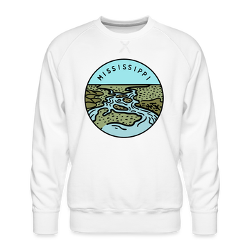 Premium Mississippi Sweatshirt - Men's Sweatshirt - white