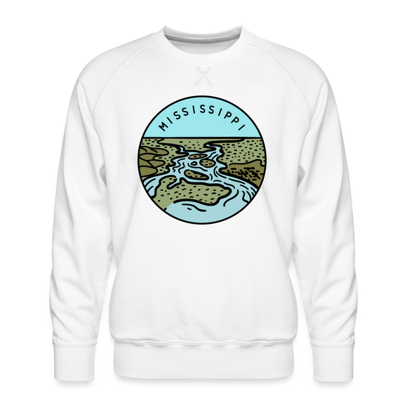 Premium Mississippi Sweatshirt - Men's Sweatshirt - white