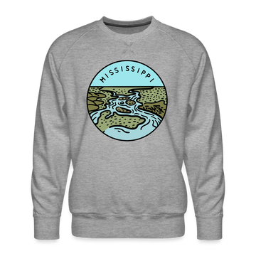Premium Mississippi Sweatshirt - Men's Sweatshirt - heather grey