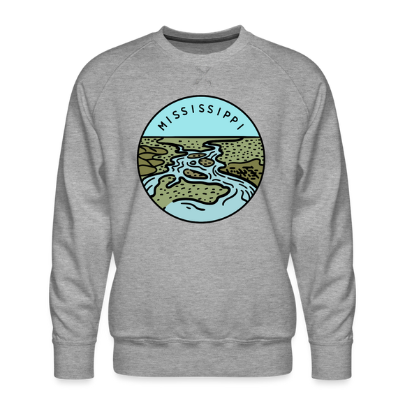 Premium Mississippi Sweatshirt - Men's Sweatshirt - heather grey