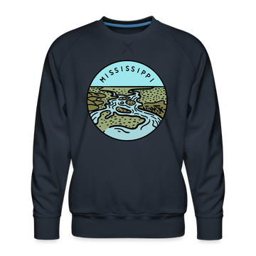 Premium Mississippi Sweatshirt - Men's Sweatshirt - navy