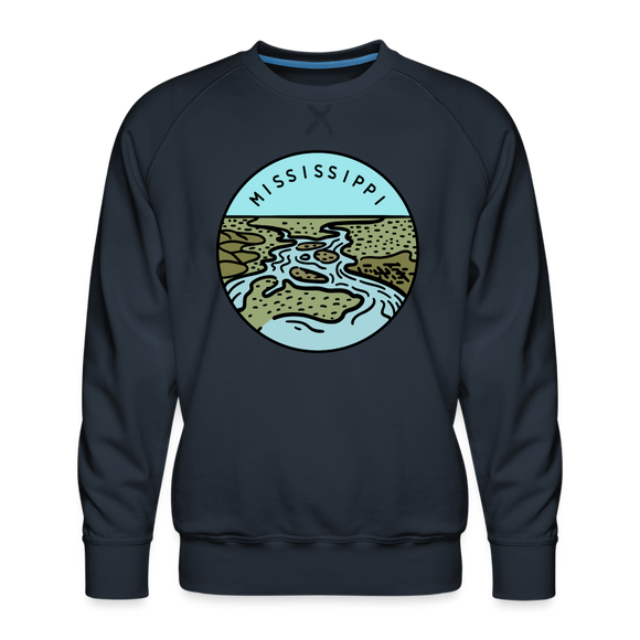 Premium Mississippi Sweatshirt - Men's Sweatshirt - navy