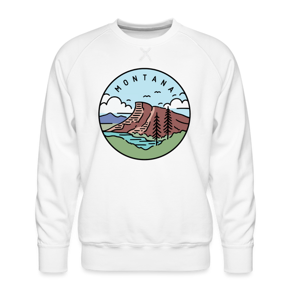Premium Montana Sweatshirt - Men's Sweatshirt - white