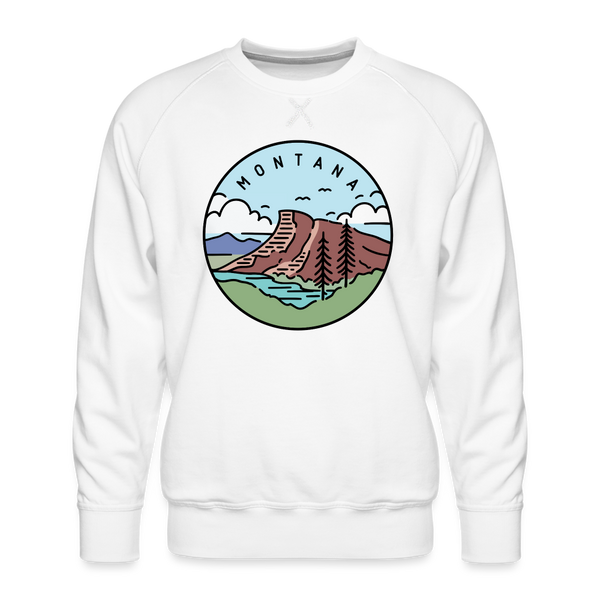Premium Montana Sweatshirt - Men's Sweatshirt - white
