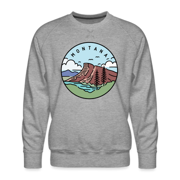 Premium Montana Sweatshirt - Men's Sweatshirt - heather grey