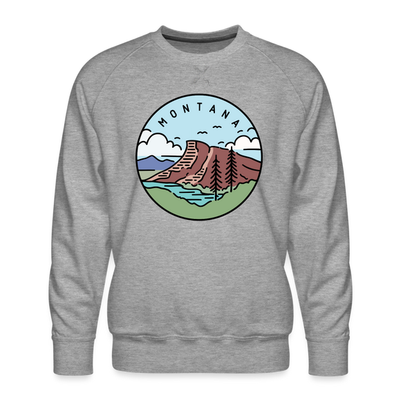 Premium Montana Sweatshirt - Men's Sweatshirt - heather grey