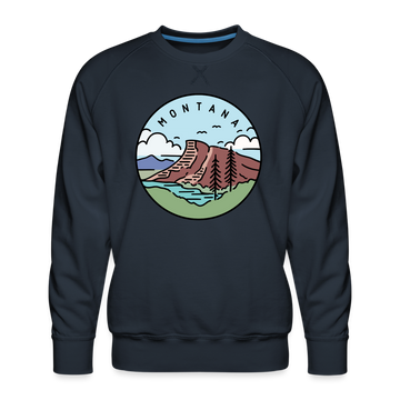 Premium Montana Sweatshirt - Men's Sweatshirt - navy