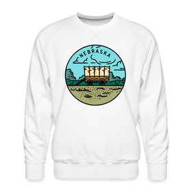 Premium Nebraska Sweatshirt - Men's Sweatshirt - white