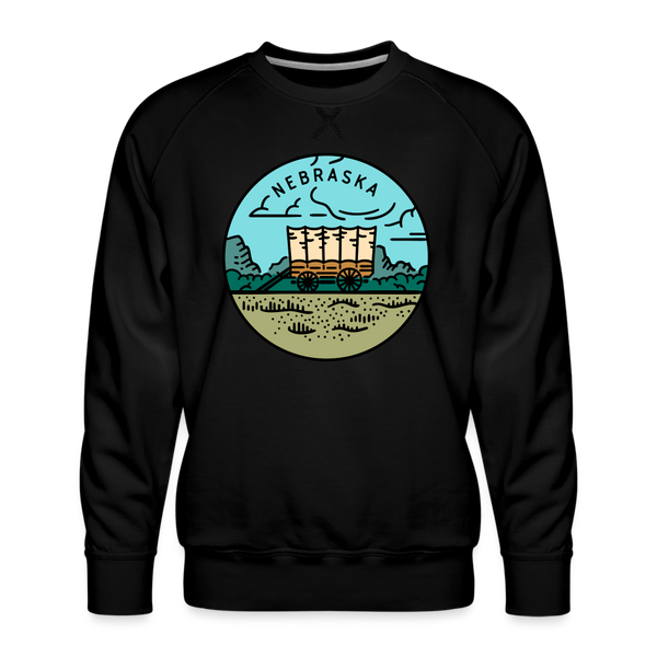 Premium Nebraska Sweatshirt - Men's Sweatshirt - black