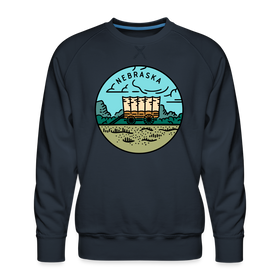 Premium Nebraska Sweatshirt - Men's Sweatshirt - navy