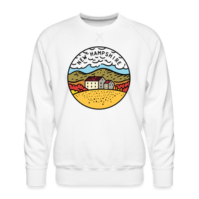 Premium New Hampshire Sweatshirt - Men's Sweatshirt - white
